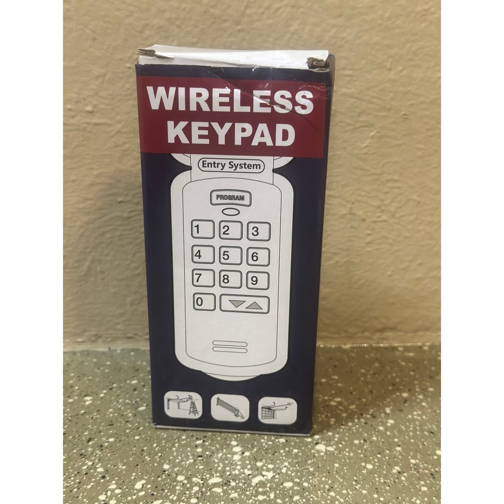 Wireless Keypad Entry System‎ Garage Door Opener Remote Control